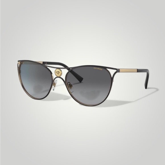 Versace Accessories - NEW VERSACE VE2237 CAT EYE SUNGLASSES FULL INCLUSION BRAND BLACK & GOLD SOLD OUT